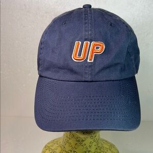Wheels Up blue cap 100% Cotton with UP logo in orange